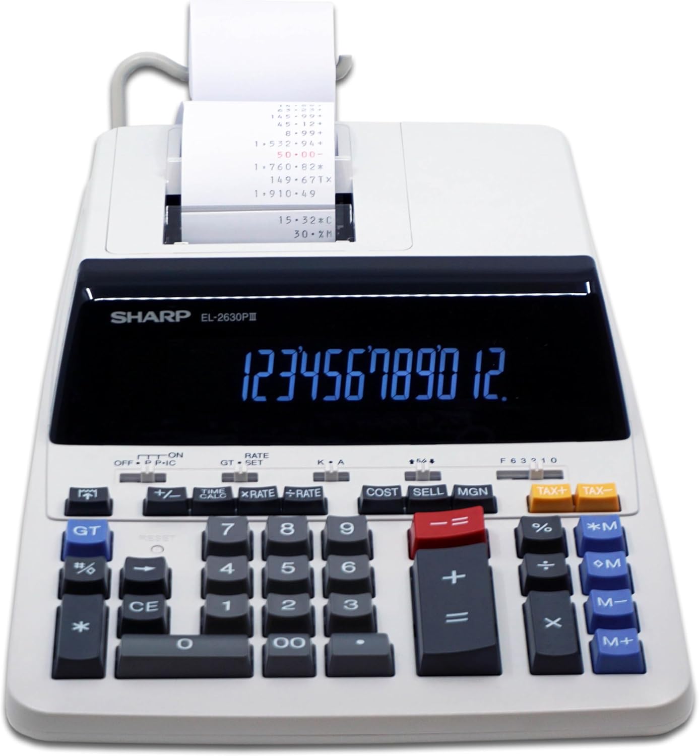 Sharp EL2360PIII Commercial Printing Calculator - 12 Digit Display