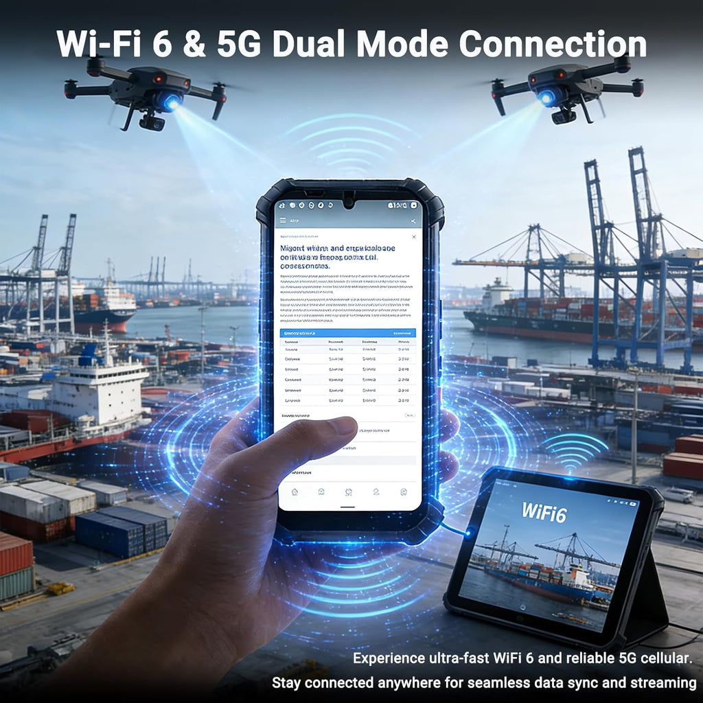 SH66 Win 11 Handheld Terminal with N1 Barcode Scanner, 1D/2D QR Inventory Scanner Data Terminal, 16GB+512GB Industrial PDA Work PC for WMS, Retail (SH66, 16GB+512GB, w/2D)