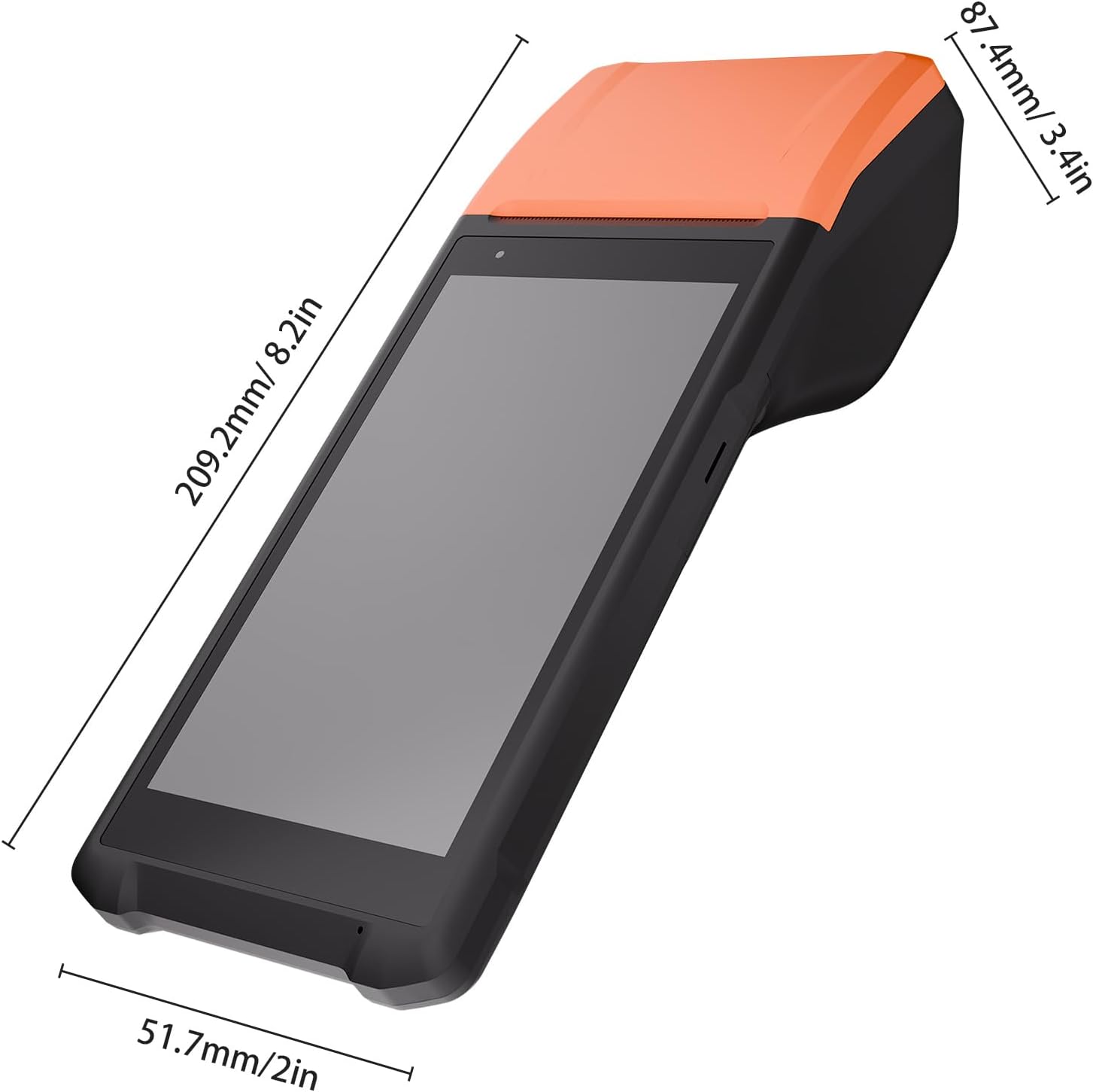 Bisofice Android 11.0 Barcode Scanner 2D 1D Handheld POS Terminal 5.5-inch Touchscreen PDA Scanner 2MP Camera for Warehouse Inventory Logistics Retail POS System