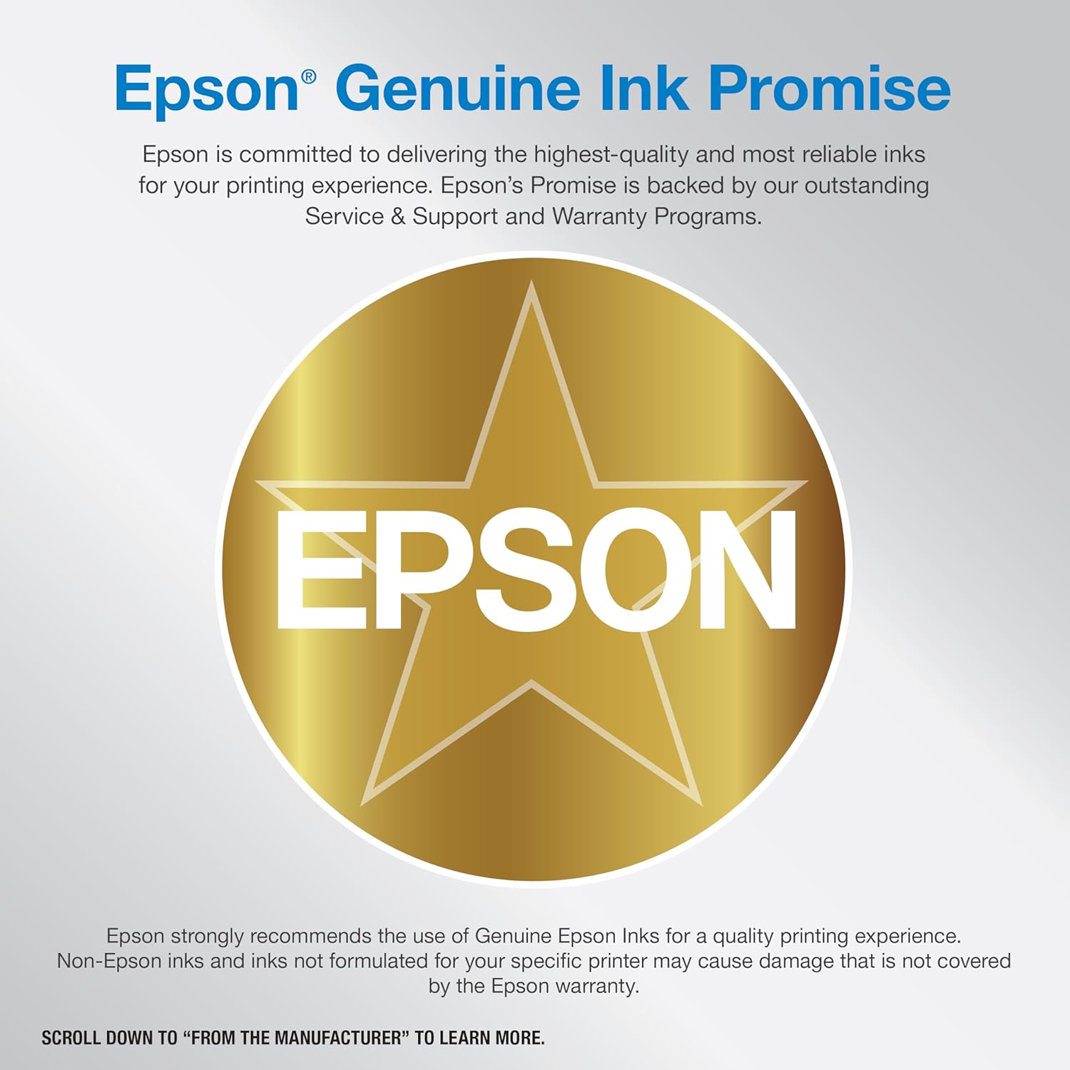 Epson EcoTank ET-4850 Wireless All-in-One Cartridge-Free Supertank with Scanner Copier, Fax, ADF and Ethernet, The Perfect Office Printer - Black