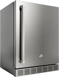 21 Inch Outdoor Refrigerator, Weather Proof Stainless Steel Beverage Beer Cooler Under Counter Fridge, Indoor/Outdoor Refrigerator with 3 Shelves for Patio Kitchen and Commercial Use