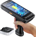 Android 13 Barcode Scanner PDA: SE4710 2D Scanner 8000mAh Battery with Charging Cradle and Pistol Grip Rugged IP65 Handheld Computer for Warehouse Logistics P172