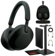Sony WH-1000XM5 Best Auto Noise Canceling Wireless Over-Ear Headphones, 30hr Battery Life - Optimizer for Alexa and Google Assistant, Crystal Clear Hands-Free Calling and Built-in mic Bundle (Black)