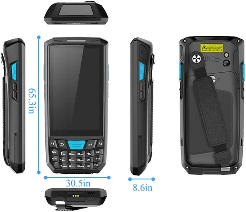 Android 13 2D Scanner,4.5-inch Handheld Rugged PDA Wireless WiFi 4G LTE,4GB+64GB Barcode Scanner with Keypad, Equip with Honeywell N6703 1D 2D QR Code Scanner for Retail Inventory Management