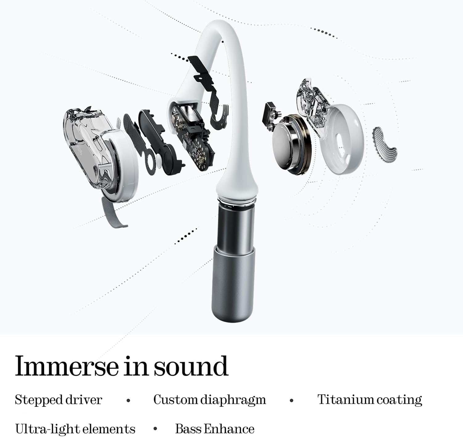 Nothing Ear (open) Ultra-light Open Ear Headphones with Adjustable Earhooks, Multipoint Connection Bluetooth Earbuds with Clear Voice Technology for AI Calls, IP54, Fast Charging, ChatGPT Supported