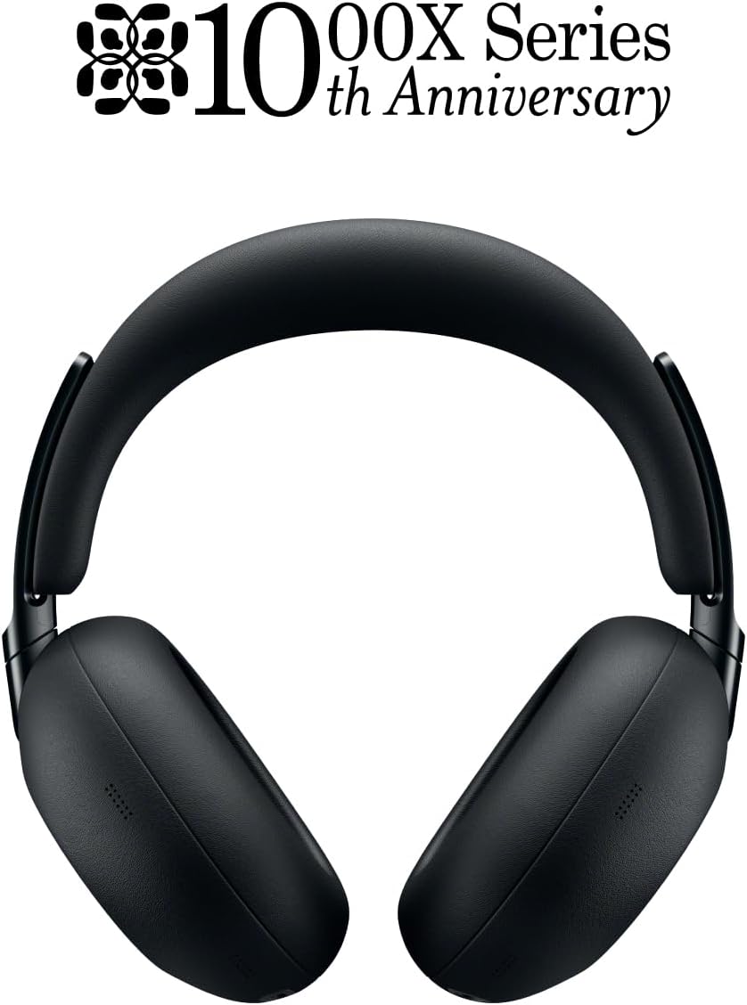 Sony 1000X THE COLLEXION Wireless Noise Cancelling Headphones, Luxury Comfort with Curated Materials, HD NC Processor QN3, 12 Microphones, Spatial Audio, Mastered by Engineers, 24-Hour Battery, Black