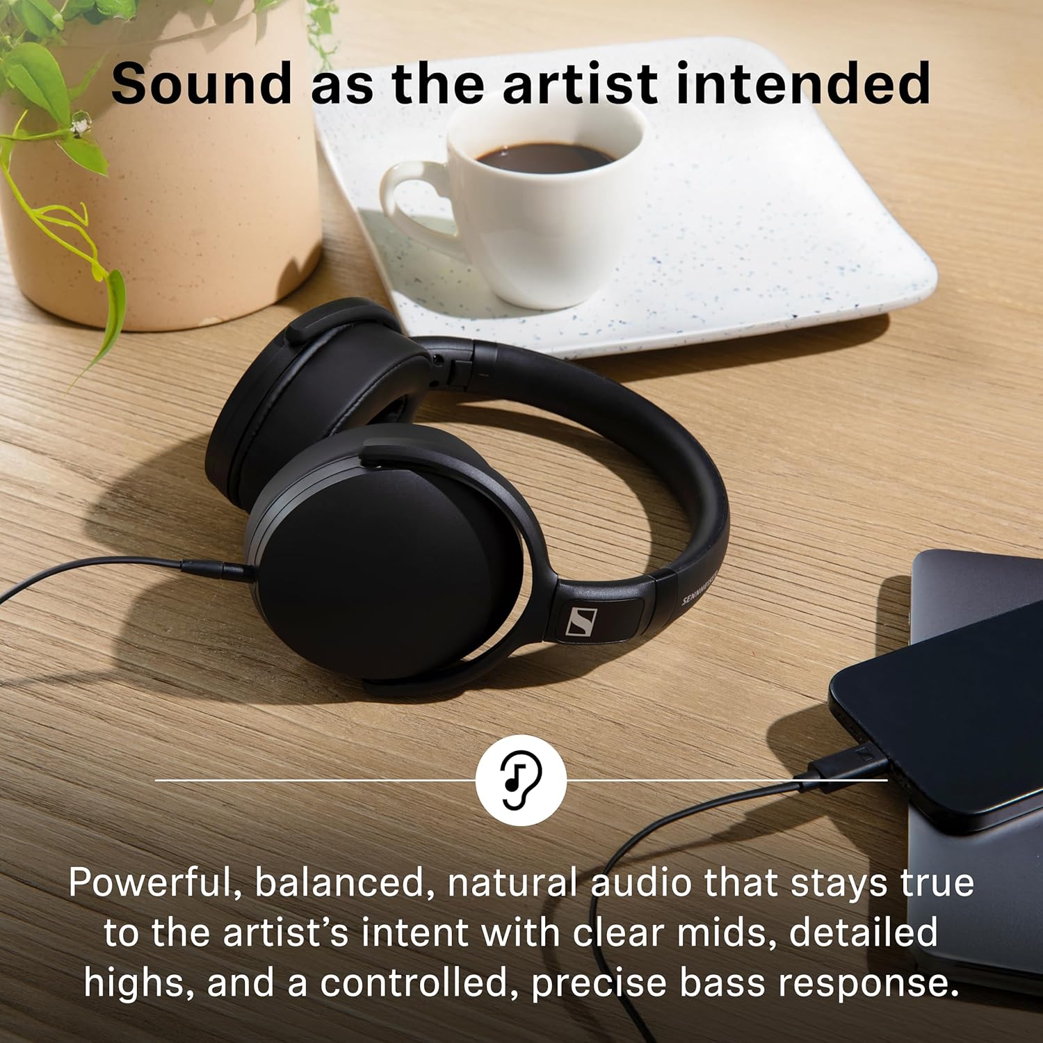 Sennheiser HD 400U - Wired Over-Ear Headphone with Smart Remote, Black