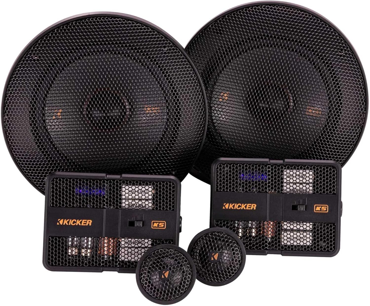KICKER 51KSS504 KS-Series 5.25" Component System with 1" tweeters, 4-Ohm, Pair