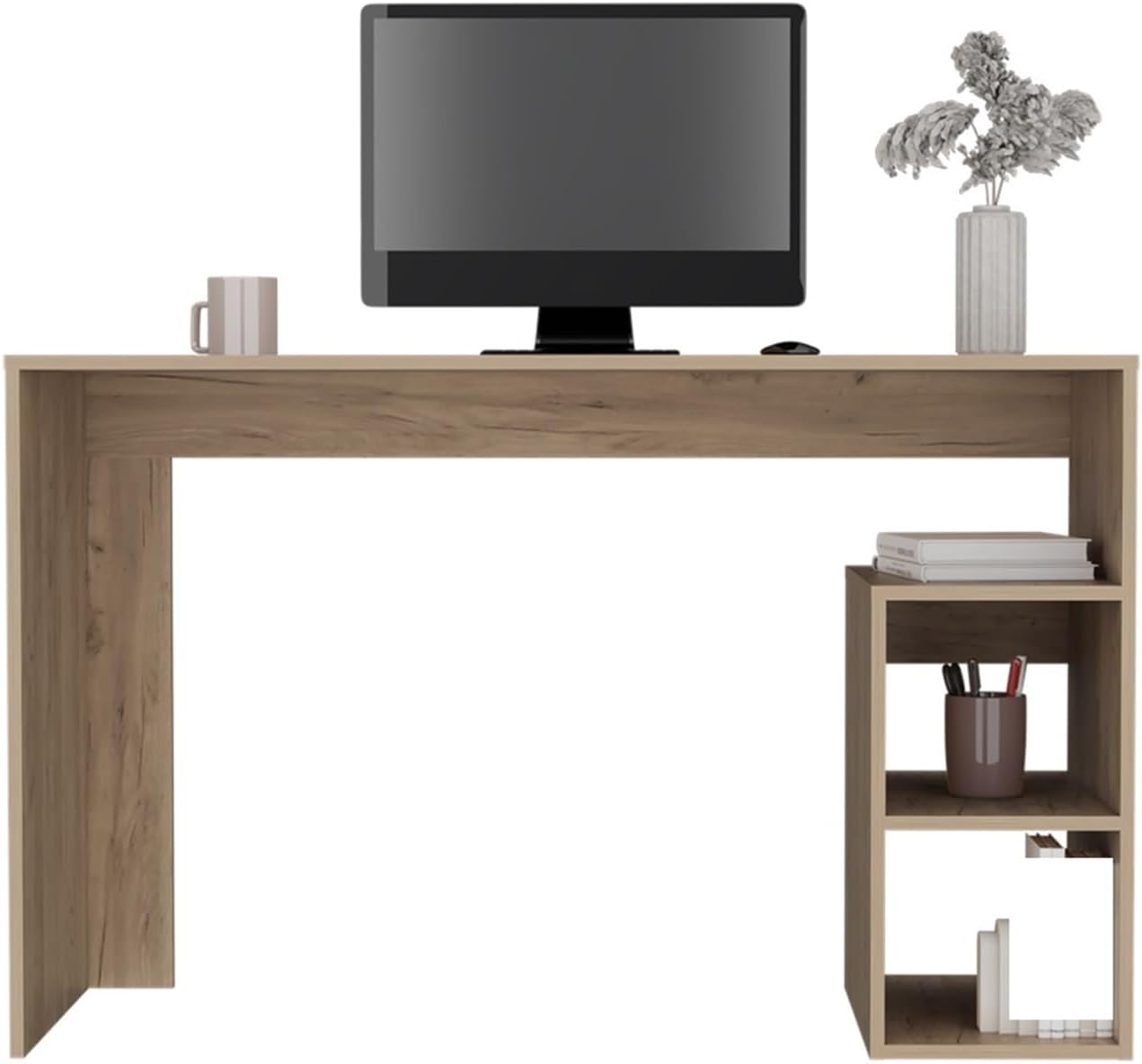 Workspace for Work Study Writing .Office Computer Desk, Light Pine,for The Office