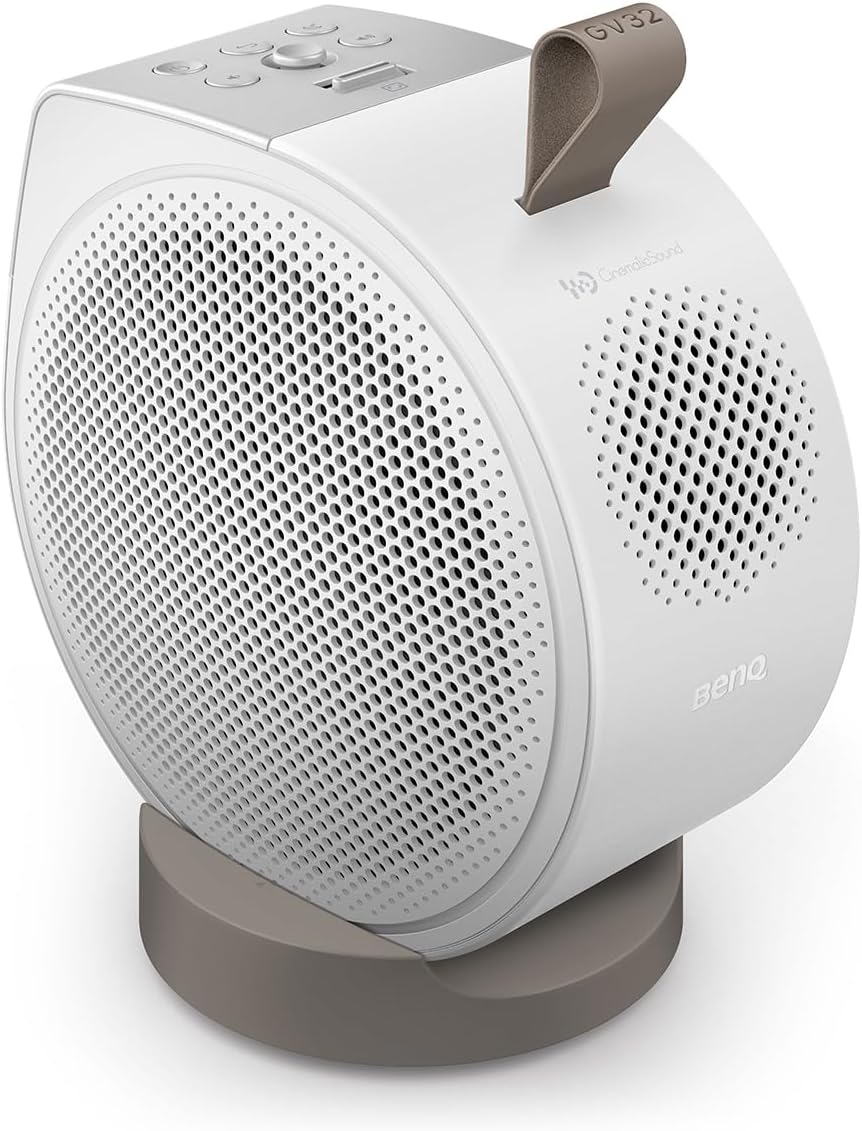 BenQ GV32 Full HD HDR LED DLP Smart Ceiling Projector, White