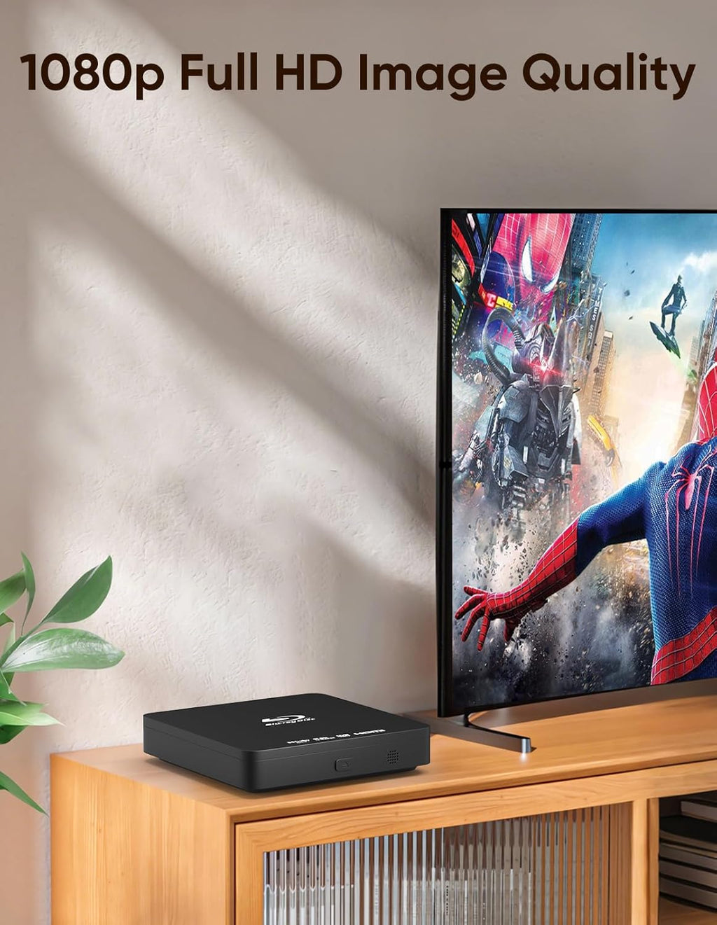 Blu Ray DVD Player for Smart & Old TVs, 1080P Home Theater Player with HDMI & AV Output, Supports 128GB USB Playback, Dolby DTS Audio, Plays A1 Blu-ray Discs, DVDs & CDs