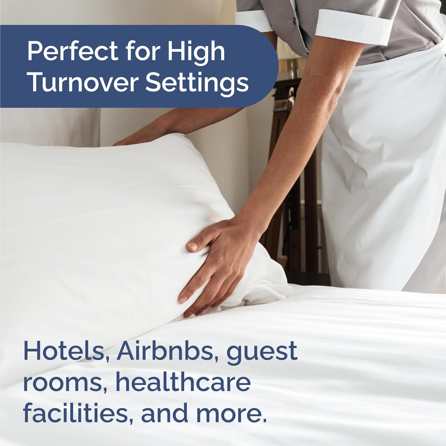 Bulk Case Pack of 16 Sheet Sets - (16) Complete Twin Size Sheet Sets with Deep Pockets - Wholesale Bulk Bedding for Hotels, Spas & Airbnbs - Breathable, Cooling, Soft & Wrinkle Free - (Twin, White)