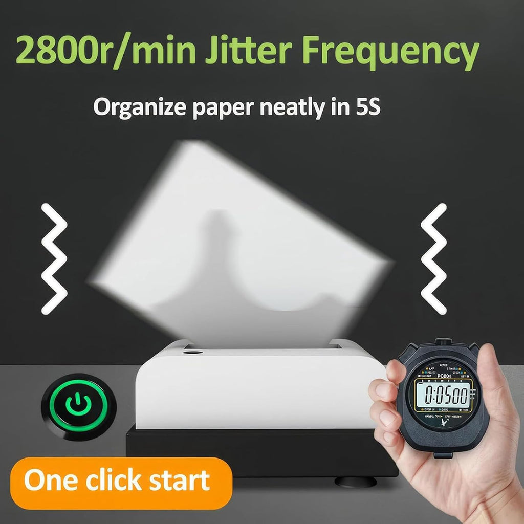 20W Paper Binder, 2800r/min Automatic Check Printer, Removes Paper Dust and Static Electricity Paper Binder Paper Finisher for A4/A5/A6 Paper