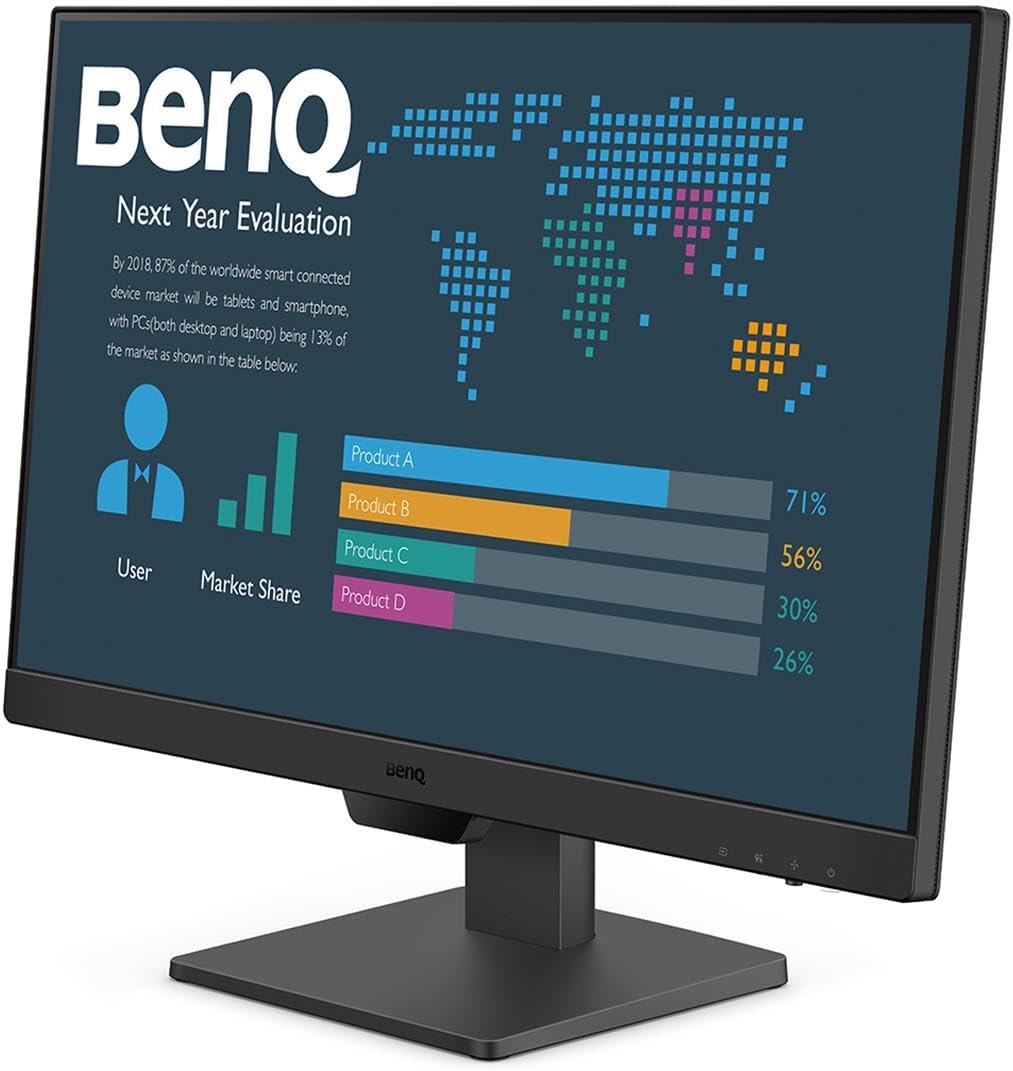 BenQ BL2490 23.8" FHD 1080p LED Monitor 100Hz 5ms 1300:1 250 cd/m² Tilt HDMI DisplayPort Anti-Glare