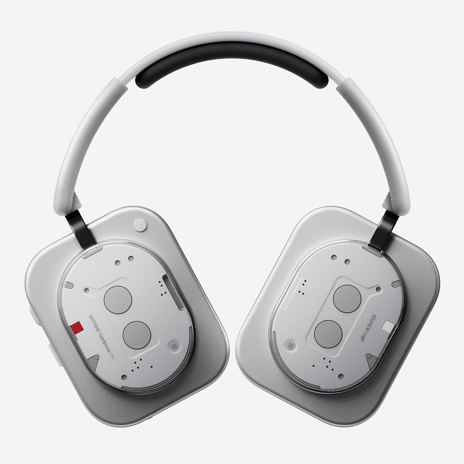 Nothing Headphone (1) Hybrid Active Noise Cancelling Headphones, Wireless Over-Ear Headphones with 6 Mics, 80Hrs Playtime, Hi-Res Audio, KEF-Tuned, Spatial Sound, Comfort Fit & Fast Charging White