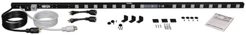 Tripp Lite Metered PDU, 20A Dual Circuit, 32 Outlets (5-15/20R), 120V, L5-20P/5-20P, 10 ft. Cord, 0U Vertical Rack-Mount Power (PDUMV40)