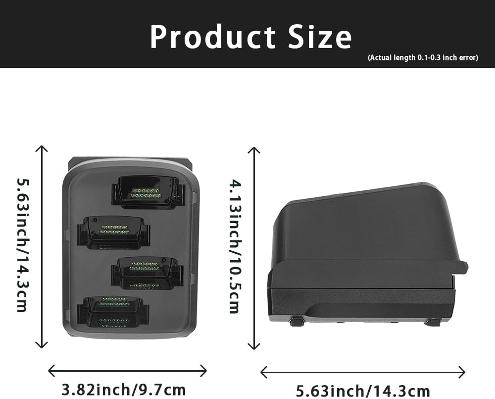 4-Slot Charging Battery Charger for Zebra MC9300 Handheld Android PDA Phone Barcode Scanner - SAC-MC93-4SCHG-01