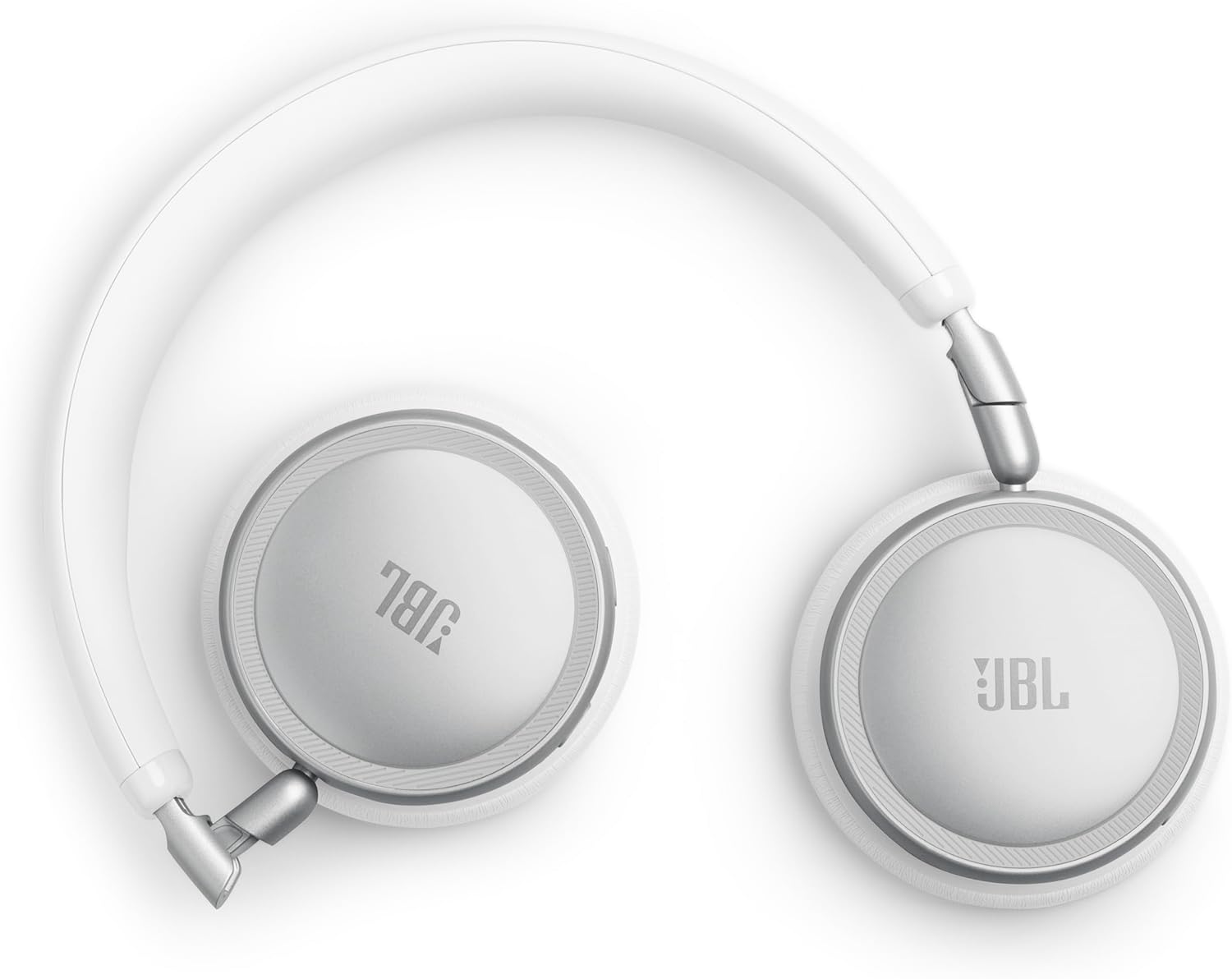 JBL Live 680NC - Wireless on-Ear True Adaptive Noise Cancelling Headphones, JBL Signature Sound with Hi-Res Audio, 2-mic Perfect Calls 2.0 with AI-Trained Algorithm, & Personi-Fi 3.0 (White)