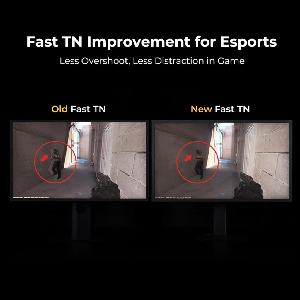 BenQ Zowie XL2546X Gaming Monitor | 24.5 | Fast TN 240Hz | Gaming Monitor for Esports | Motion Clarity DyAc™2 | 1080p | XL Setting to Share | S Switch | Adjustable Height & Tilt, Black