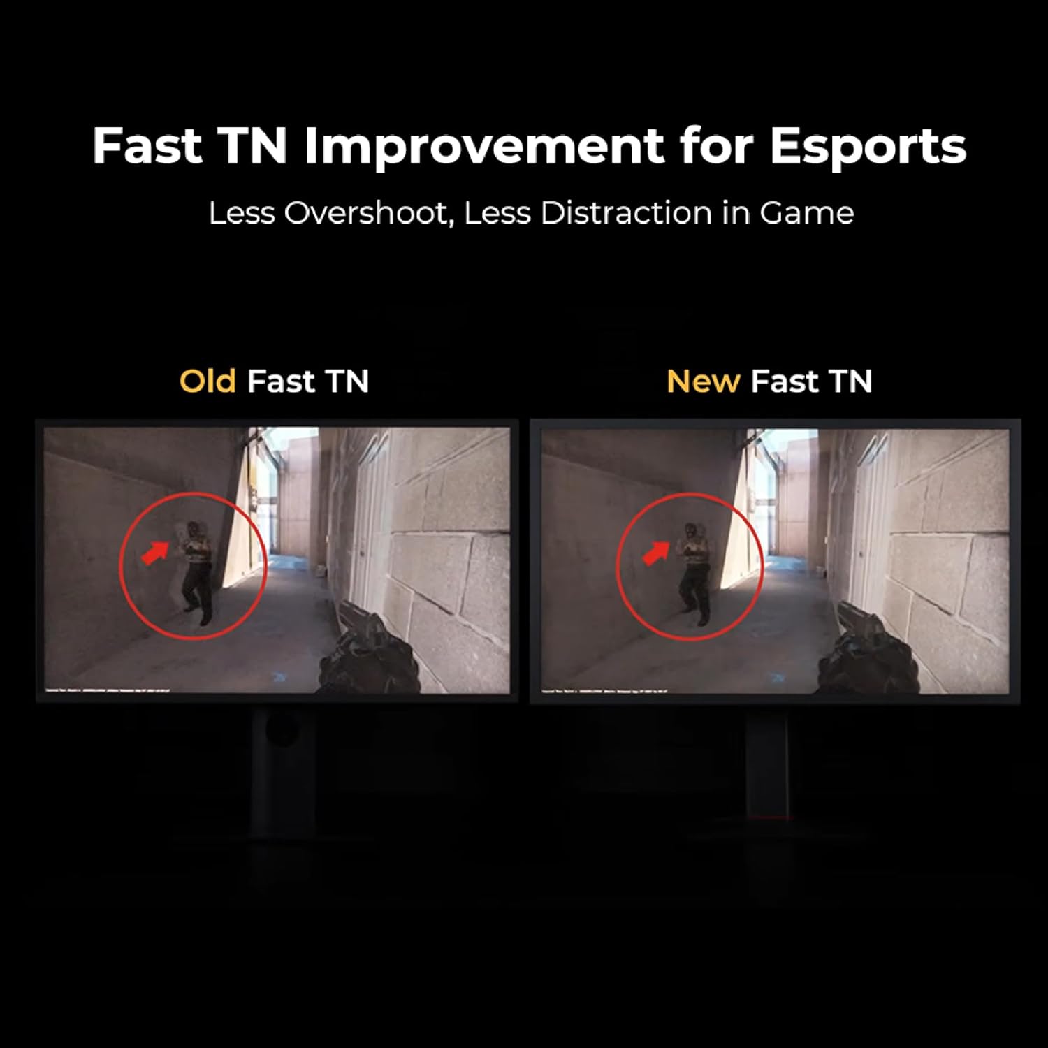 BenQ Zowie XL2546X Gaming Monitor | 24.5 | Fast TN 240Hz | Gaming Monitor for Esports | Motion Clarity DyAc™2 | 1080p | XL Setting to Share | S Switch | Adjustable Height & Tilt, Black