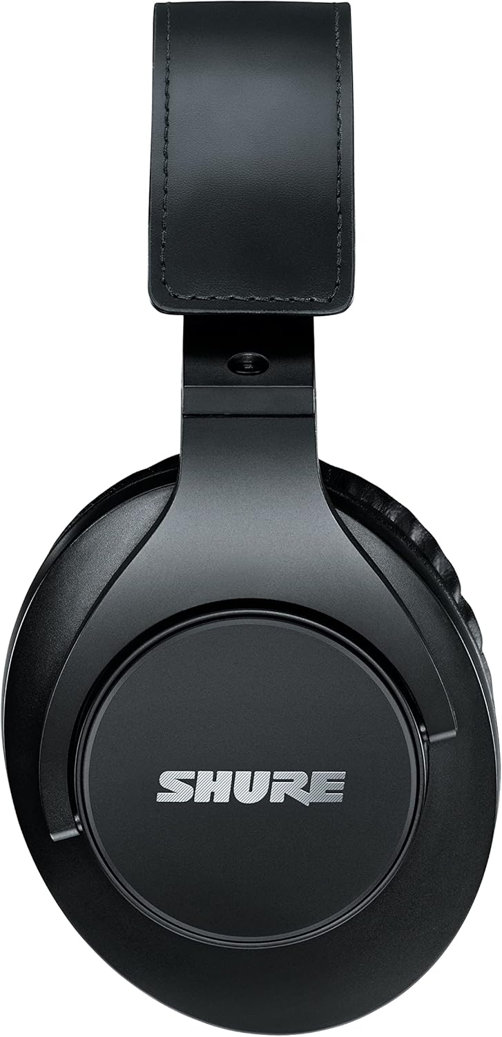 Shure SRH440A Over-Ear Wired Studio Headphones – Professional Monitoring & Recording Earphones with Accurate Frequency Response, Adjustable Collapsible Design, Black