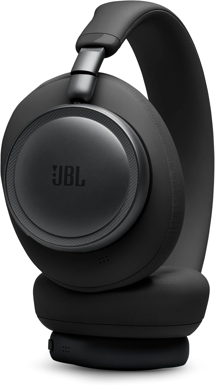 JBL Live 780NC - Wireless Over-Ear True Adaptive Noise Cancelling Headphones, JBL Signature Sound with Hi-Res Audio, 2-mic Perfect Calls 2.0 with AI-Trained Algorithm, & Personi-Fi 3.0 (Black)