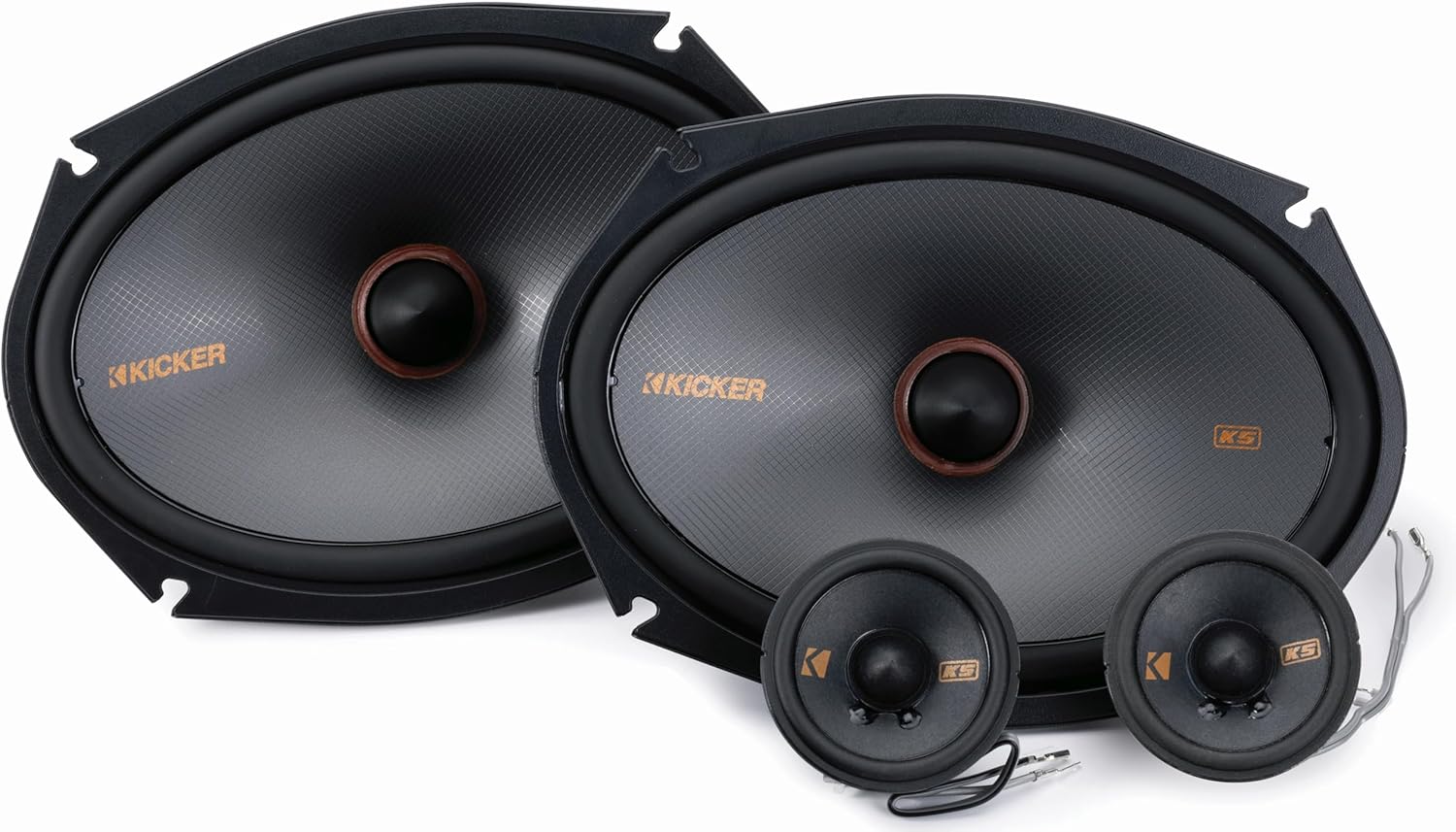 KICKER 51KSS269 KS-Series 6x9 and 2.75" 2-Way Component System, 4-Ohm, Pair