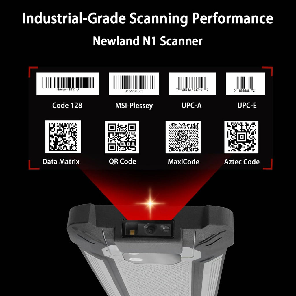 SM5-T Rugged Handheld Terminal w/2D Barcode Scanner, 5.7" Android 13 PDA with Docking Station, 8GB+128GB, 4G LTE/Wi-Fi 5/BT 5, IP68 Waterproof Mobile Computer (Grey, 8GB+128GB)