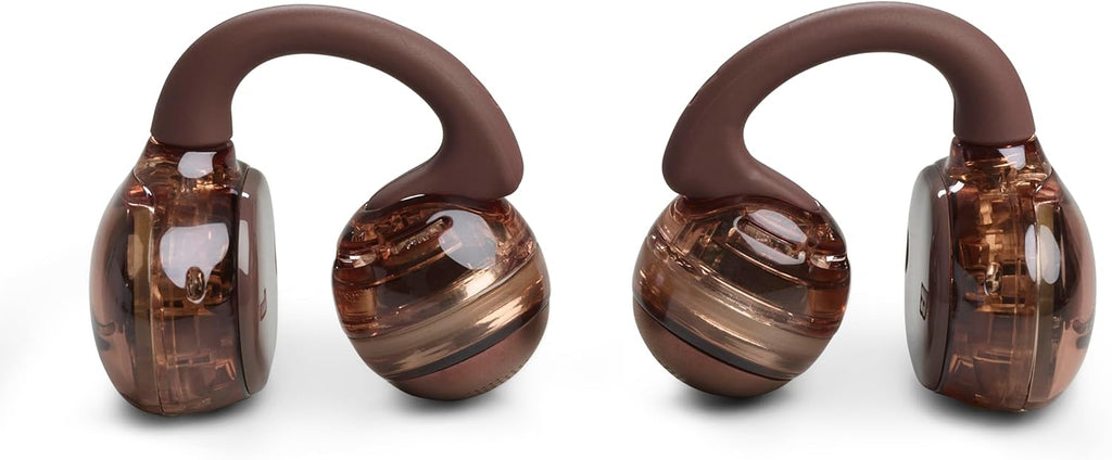JBL Soundgear Clips - True Wireless Open-Ear Headphones, Dynamic Sound with bass Boost, All-Day Comfort, 4-mic Crisp, Clear Calls 2.0 with AI-Trained Algorithm, IP54 Water and dust Resistant (Copper)