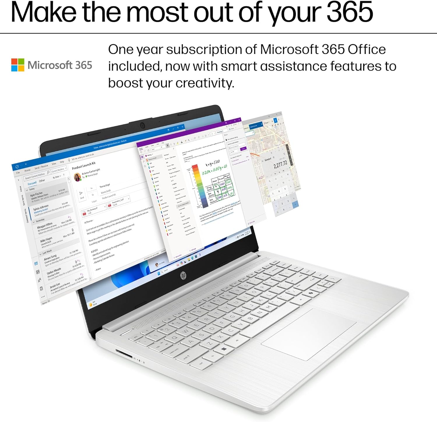 HP 2026 Ultrabook Laptop for Students & Home, Microsoft Office 365 with Copliot AI, 16GB RAM, 128GB Storage + 500GB EXT HDD, Quad-Cores Intel Processor, Windows 11, Lightweight, Long battery life