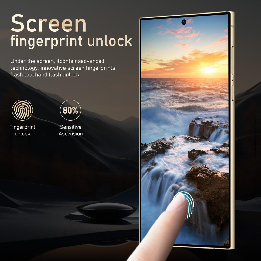 MMY I24 Ultra 5G Unlocked Smartphone,16GB+512GB Fully Cell Phone for Android 13, 6.8" Unlocked Cell Phone, 6800mAh, 48MP+108MP Dual Camera/Dual SIM/Fingerprint Lock/Face (Yellow.)