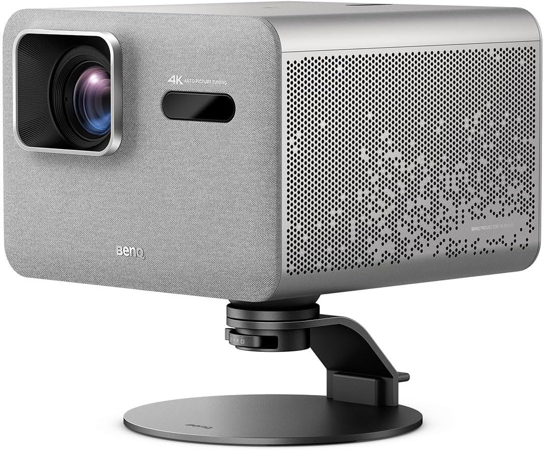 BenQ Desktop Projector Stand – Portable, Stable Design, Tilt 20°, Rotate 360°, Lock with Switch, 1/4" Screw, Metal Base, Anti-Slip Pads, for GP520 and Other Projectors