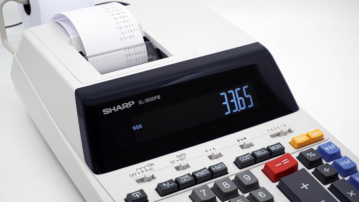 Sharp EL2360PIII Commercial Printing Calculator - 12 Digit Display