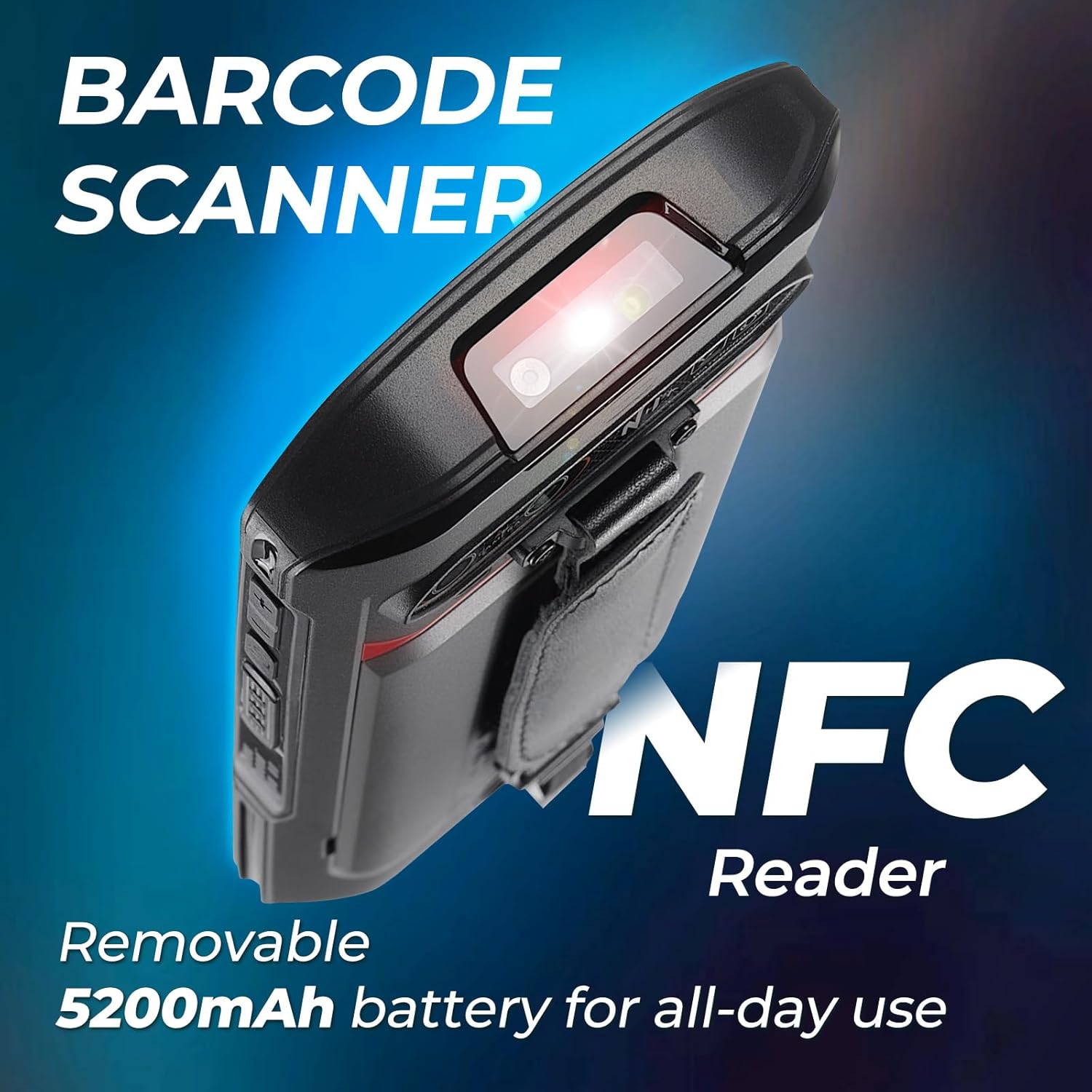SVANTTO Android Barcode Scanner M09, Android 13 Handheld PDA Scanner, 5.5 Inch Touch Screen 6+64GB Hot-Swap for Inventory WMS, Dual SIM Capability