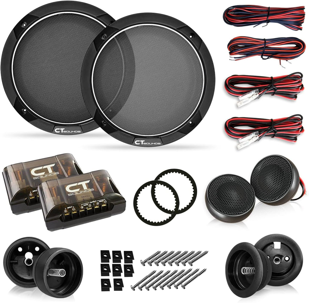 CT Sounds Meso 6.5” 320 Watt 2-Way Premium Component Car Speaker Set