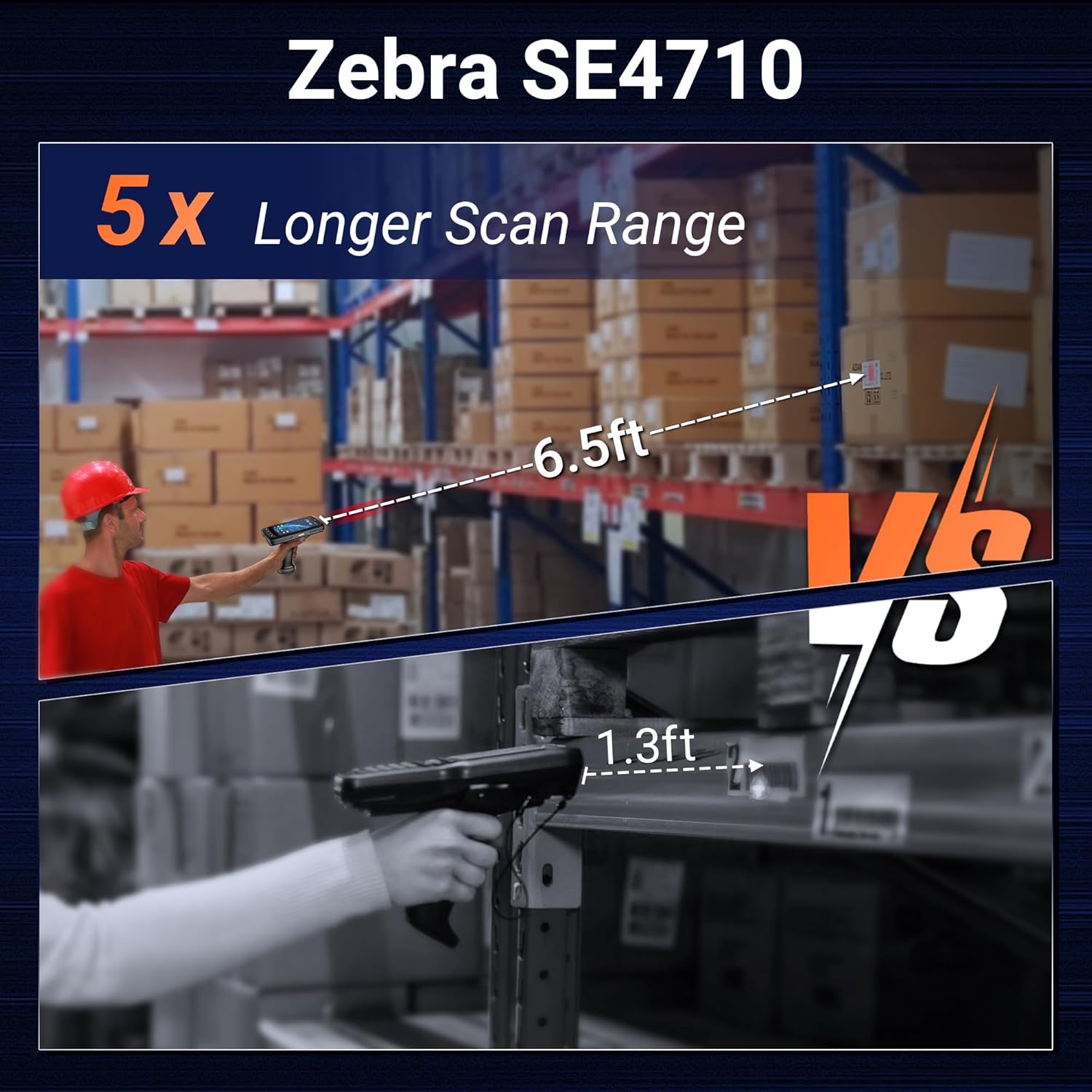 Android 13 Barcode Scanner PDA: SE4710 2D Scanner 8000mAh Battery with Charging Cradle and Pistol Grip Rugged IP65 Handheld Computer for Warehouse Logistics P172