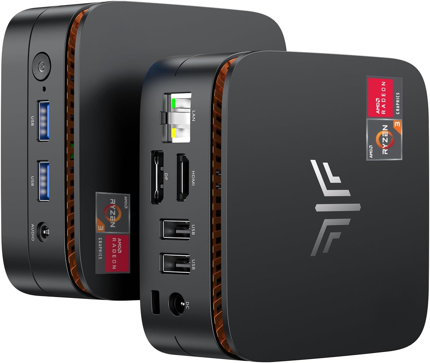 KAMRUI Essenx E1 Mini PC, AMD Ryzen 3250U (up to 3.5GHz), 8GB DDR4 RAM 256GB M.2 SSD, Mini Desktop Computer Support Dual 4K, WiFi, Ethernet for Business, Office, Home
