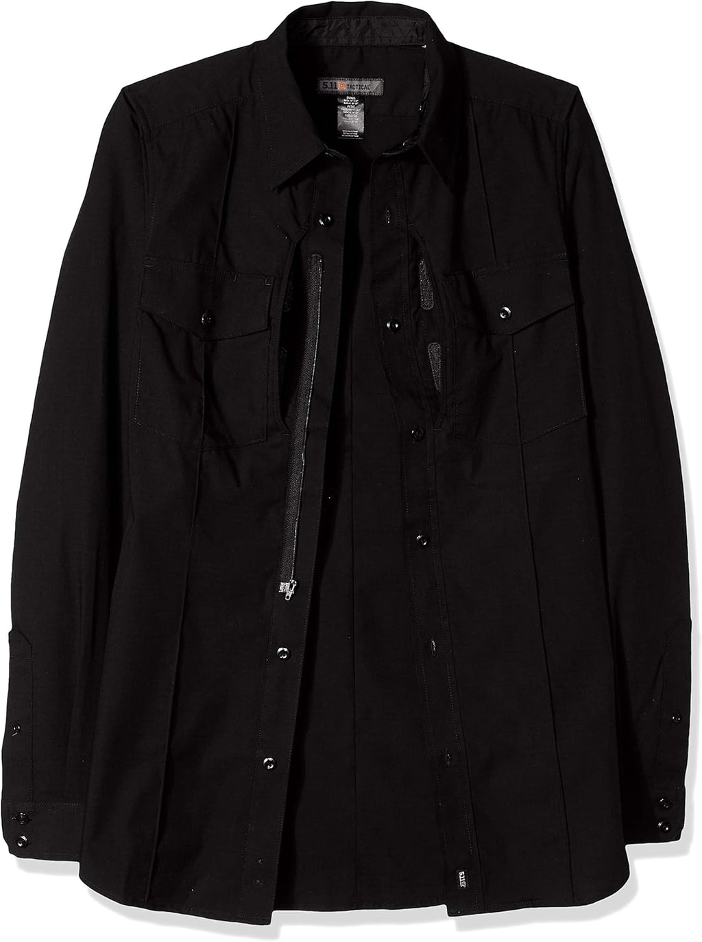 5.11 Men's Stryke Class B PDU Long Sleeve Shirt, Black, Small-Short