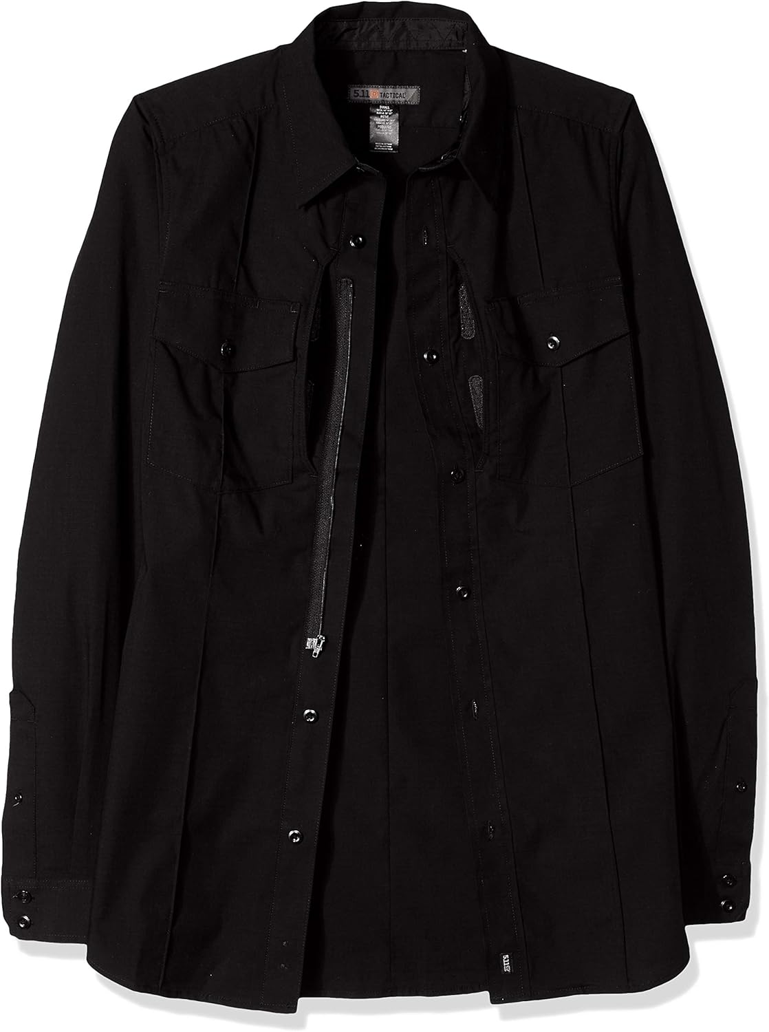 5.11 Men's Stryke Class B PDU Long Sleeve Shirt, Black, Small-Short