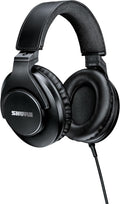 Shure SRH440A Over-Ear Wired Studio Headphones – Professional Monitoring & Recording Earphones with Accurate Frequency Response, Adjustable Collapsible Design, Black