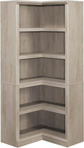 Sauder Miscellaneous Storage Bookcase, in a Chalked Chestnut Finish