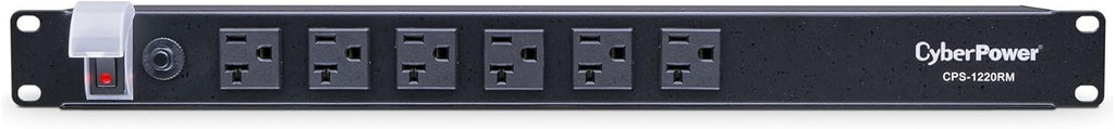 CyberPower CPS1220RM Basic PDU, 100-125V/20A, 12 Outlets, 15ft Power Cord, 1U Rackmount
