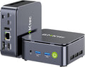 GMKtec Mini PC Ryzen 5 3500U (Beats N150) 16GB 256GB SSD 2.5GbE NIC LAN Office Home Desktop Computers, Triple 4K Display, WiFi, BT, USB-C, DP Nucbox G10 Black