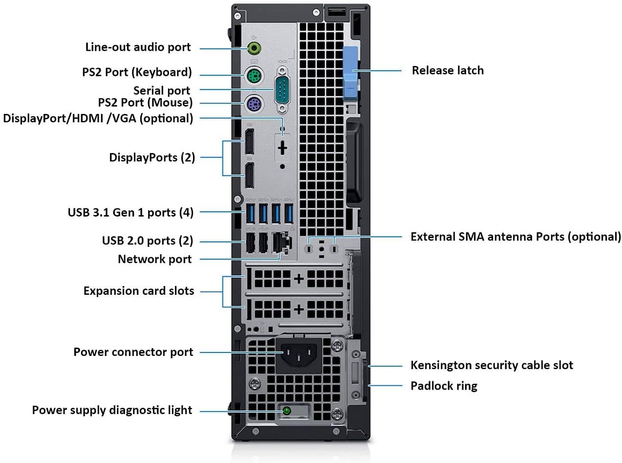 Dell OptiPlex 7070 SFF Desktop Computer PC, Intel 8 Core i7-9700 3.0GHz up to 4.70GHz,32GB DDR4 Ram New 1TB NVMe M.2 SSD,AX210 Built-in WiFi 6E,Windows 11 Pro, Wireless Keyboard & Mouse (Renewed)