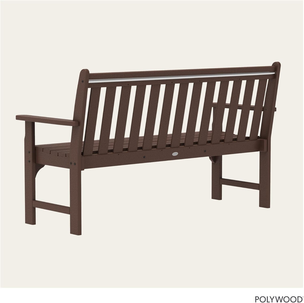 POLYWOOD GNB60MA Vineyard 60" Bench, Mahogany