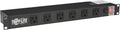 Tripp Lite 12-Outlet Rack Mount Power Strip PDU, Six Front & Six Rear Facing Outlets, 15A, 120V, 15ft Cord with Right-Angle Plug, Horizontal 1U Rack Mount, Black