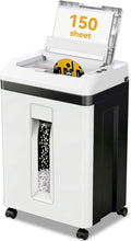 150-Sheet Paper Shredder Heavy Duty, Micro Cut and CDs/Cards, P5 Ultra Security, 60 Min Non Stop Shredder for Home Office, 5.3 Gallon Bin with Wheels,
