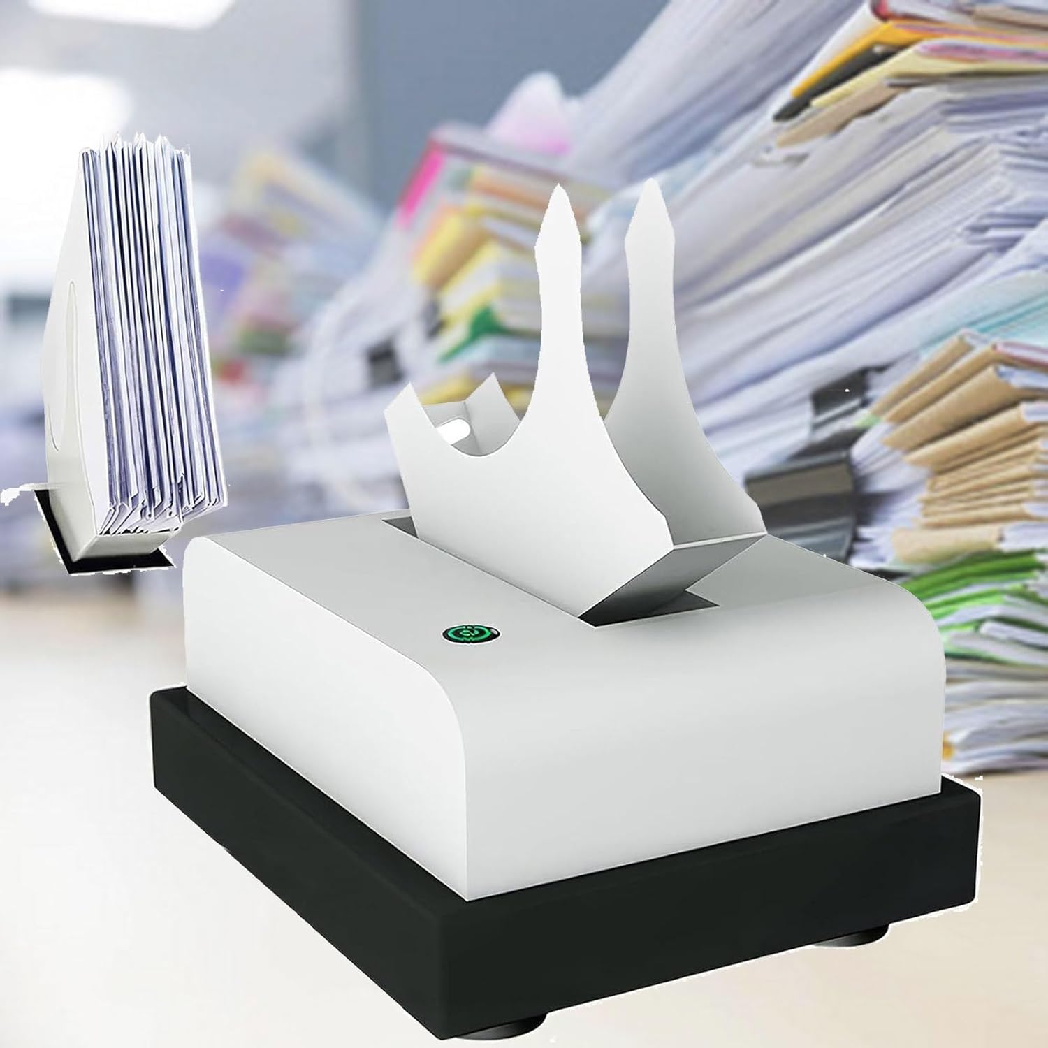 20W Paper Binder, 2800r/min Automatic Check Printer, Removes Paper Dust and Static Electricity Paper Binder Paper Finisher for A4/A5/A6 Paper
