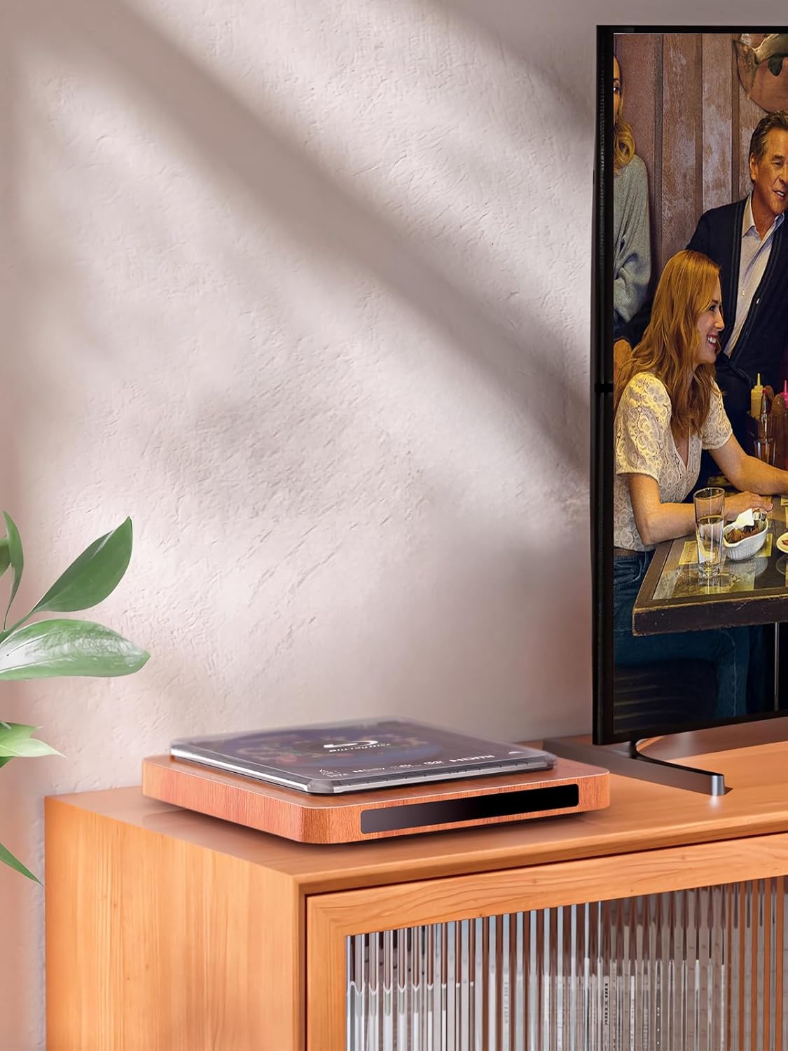 2025 Blu-ray Player with HDMI/AV Cables & Remote, Dolby Audio/DTS, 1080P | Plays Blu-ray A1, All DVDs (PAL) | USB, Retro Design
