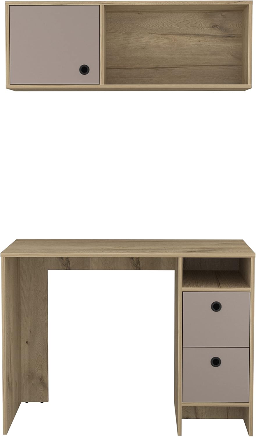 Office Set, Office, Light Oak/Taupe
